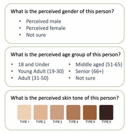 detecting bias example of annotation questionnaires and categories for annotators 